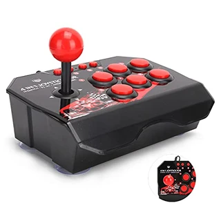 Universal Arcade Fight Stick, com Joystick de metal esférico e 6 botões de controle redondos, fácil de operar, para PS3/Switch/PC