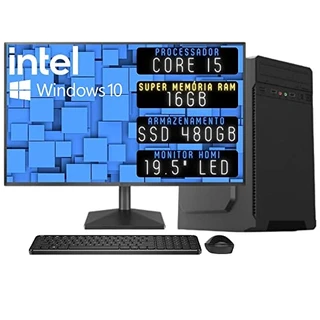 B0BVJDQKB8 - Computador Completo 3green Desktop Intel Core i5 1