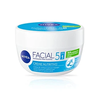 NIVEA Creme Facial Nutritivo 100g - Sua fórmula à base de água, Karité e Vitaminas hidrata por 24h sem deixar a pele oleosa, além de ser um ótimo primer