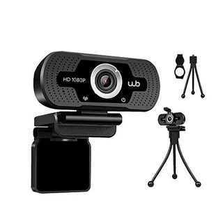 Webcam USB Full HD 1080P WB com Microfone Ângulo 110° e Tripé