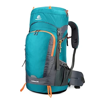 ERYUE mochila de caminhada,Mochila de caminhada 65L resistente à água com capa de chuva Mochila de viagem esportiva ao ar livre para camping escalada montanhismo