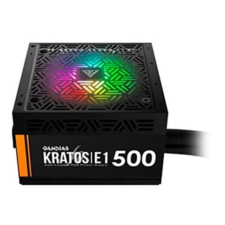 GAMDIAS Fonte de Alimentação ATX 500W Kratos E1-500W-RGB, Preto