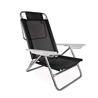 B07DP125SF - Cadeira Reclinável Summer Preta Mor