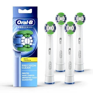 Oral-B Refis PRO SERIES Advanced Clean 2 Unidades​, para Escova de Dentes Elétrica Oral-B, 100% mais remoção de placa