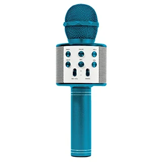 B09XJ6964Z - Microfone Infantil Star Voice Bluetooth Azul Zoop 