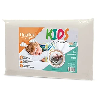 Travesseiro Kids Nasa, Duoflex, Branco, Pacote de 1