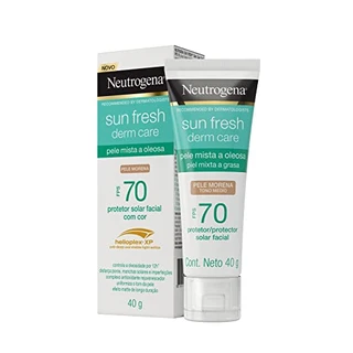 Neutrogena Sun Fresh Protetor Solar Facial Para Pele Oleosa Derm Care Pele Morena FPS 70,40g