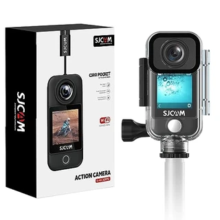 SJCAM C300 Câmera de Bolso para Câmera de Ação 4K30fps 20MP, Câmera Subaquática Impermeável 30M, Estabilizador de 6 Eixos, WiFi 5G, Grande Angular, Zoom 8X, Live, Vlog, Bateria de 7 Horas, Cartão 32G e Kits