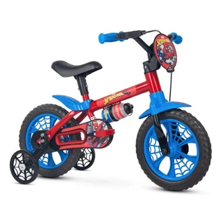 B09ZPTXXTT - Bicicleta Infantil Aro 12 Spider Man, Nathor, Mult