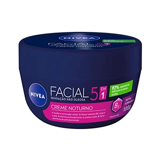 NIVEA Creme Facial Noturno - O potinho noturno dos queridinhos da hidratação facial, auxilia a renovação celular e hidrata profundamente a pele enquanto você dorme - 100g