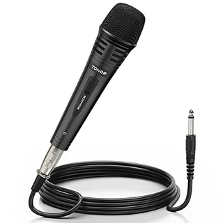 B01ISNU3X4 - TONOR Microfone de karaokê dinâmico para cantar co