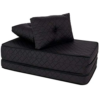 Puff Colchonete Dobrável/Sofa 3 em 1 + Travesseiro Casal BF Colchões