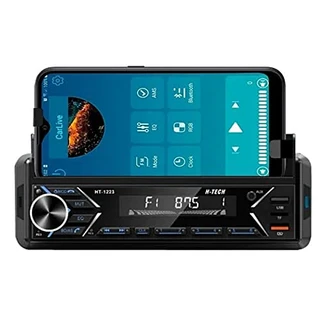 Som Automotivo Rádio HT-1223 Suporte para Celular com APP para Configurar Bluetooth/USB/SD/Aux - H-Tech