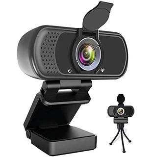 B082CJPNB5 - Webcam HD 1080p, webcam com microfone, câmera USB 