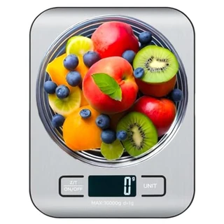 Balança Digital de Cozinha, Aço Inox, SB-122, Até 10 kg, Escala 1 grama