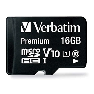 B00CBAUIEU - Verbatim Cartão de memória microSDHC premium de 16