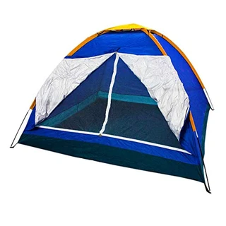 Barraca Camping 4 Pessoas Iglu Tenda Acampamento Bolsa Azul