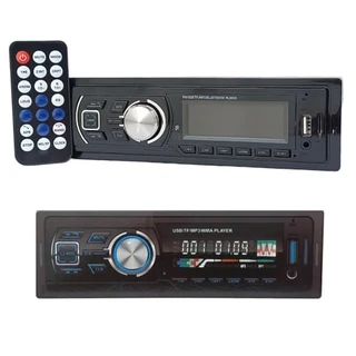 Som Automotivo Bluetooth Som Para Carro MP3 Player Radio FM Entrada SD/Auxiliar/USB Controle Remoto Tela LCD Multicolor