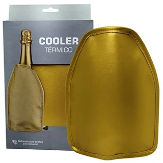 B08CCGBPXR - Cooler Térmico Bolsa Térmica Dourada com Gel Vinho