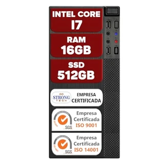 Computador Intel Core i7 16GB SSD 512GB 4 Núcleos Super Turbo Pc Hdmi Strong Tech