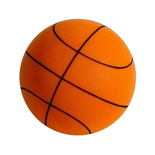 Rianpesn Bola de basquete silenciosa para treino interno | Bola de espuma para treino interno | Bola de basquete silenciosa flexível e leve, para várias atividades internas Basquete, laranja