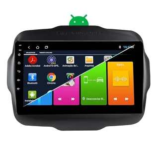 B0C4FYQ4P3 - Central Multimídia Android 12 para Jeep Renegade P