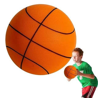 Basquete Silencioso – basquete espuma para dribling, treinamento alta densidanão revestida, basquete resistente a impactos, fácil segurar, bola leve e silenciosa para várias atividades internas