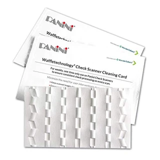 Cartões de limpeza Panini Check Scanner com tecnologia Waffle, 15 cartões