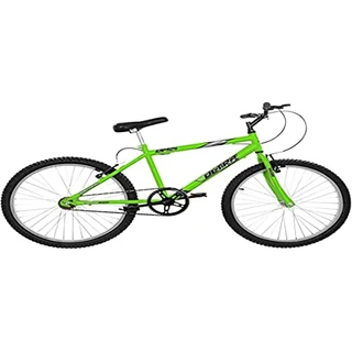 Bicicleta de Passeio Ultra Bikes Esporte Aro 24 Reforçada Freio V-Brake Sem Marcha Verde Kw