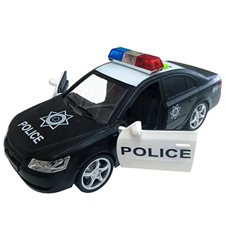Brinquedo Carrinho de Policia com Luzes e Sons de Sirene Botões - Shiny Toys 000431