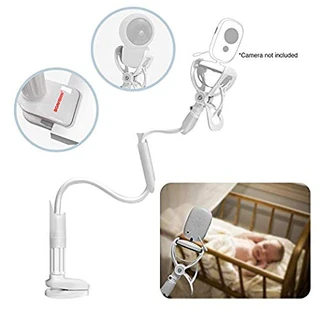 BOAVISION Monitor de bebê, suporte universal para câmera de bebê, suporte e prateleira universal, suporte ajustável flexível 360, compatível com a maioria das câmeras babá, câmera infantil, câmera IP WiFi