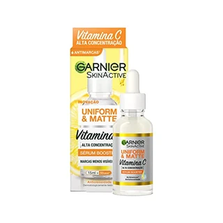Sérum Facial Antimarcas Garnier Uniform & Matte Vitamina C, 15ml