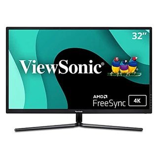 ViewSonic – Monitor de 32 polegadas, VX3216-SCMH-W, 1080p, 1800R, curvo com dois alto-falantes, HDMI DVI e VGA, Preto, VX3211-4K-MHD
