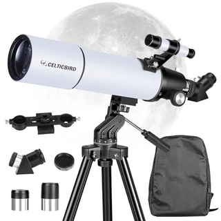 Celticbird 80x600mm AZ Telescope, Travel Telescopes for Adults Astronomy, Telescopio for Beginners,Kids with Backpack, Moon Filter, Phone Adapter