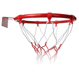 WDDH Cesta de basquetebol, aro de 24 cm para pendurar de basquete, aro de basquete montado na parede com rede, para crianças, adolescentes, esportes internos e externos