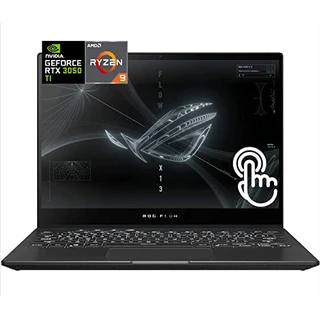 ASUS - Laptop para jogos ROG 13,4" WUXGA com tela sensível ao toque – AMD R9-6900HS – Placa gráfica NVIDIA GeForce RTX 3050 Ti V4G – 16GB DDR5 RAM, 1TB PCIe 4.0 SSD, com pano