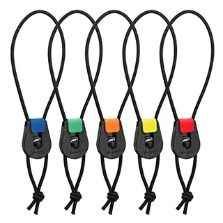 SAMSFX Laços de pesca rápidos para vara de pesca para suportes de vara de amarrar tiras de corda elástica (5 peças, cores aleatórias)