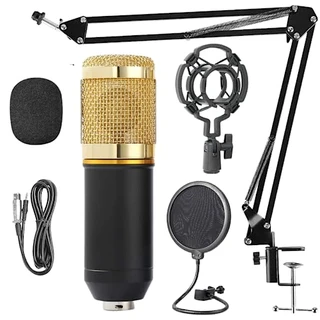 Microfone Condensador BM800 Profissional Studio kit completo - Leboss
