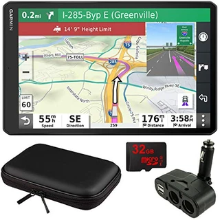 Navegador de caminhão GPS Garmin dezl OTR1000 de 10 polegadas (010-02315-00) com pacote de acessórios