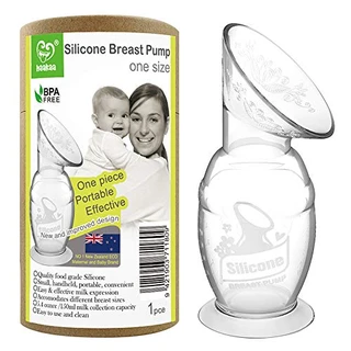 Haakaa Bomba de leite de silicone de 100 ml com base de sucção, 100% silicone de grau alimentício, BPA PVC e livre de ftalatos