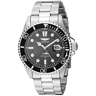 Invicta Relógio masculino de quartzo Pro Diver, Prata, 43 mm, Relógio de quartzo, mergulhador