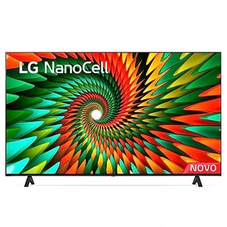 Smart TV 50" 4K LG NanoCell 50NANO77SRA Bluetooth ThinQ AI Alexa Google assistente Airplay 3 HDMI, Light Black