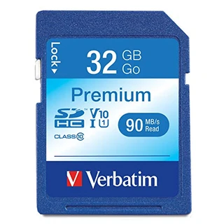 B001UL7Q5K - Verbatim Cartão de memória SDHC premium de 32 GB, 
