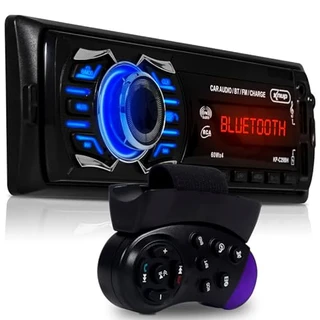 Auto Som Rádio Automotivo Universal Bluetooth 240w Amplificado para Carro MP3, FM, USB e SD