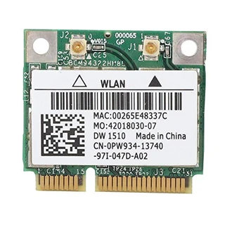 Placa de rede sem fio DW1510 BCM94322HM8L Dual Band 300Mbps Mini PCI-E para DELL E4200 E5500 E4300M2400 M6400 etc
