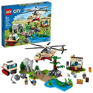 LEGO® City Operação para Salvar Animais Selvagens 60302 Kit de Construção (525 peças)