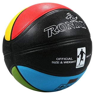 Domary Bolas de basquete, Bola de basquete PU Material oficial de basquete livre com saco de rede e agulha de basquete ao ar livre/interior e bola de treinamento