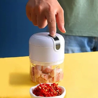 Mini Moedor e Processador de alimentos sem fio Recarregavel para alho, suco e vegetais