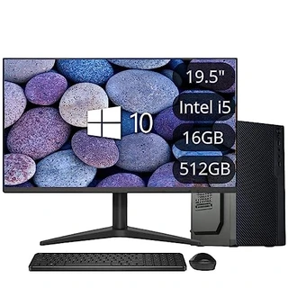Computador Completo Intel Core i5 6ª Geração 16GB DDR4 SSD 512GB Monitor LED 19.5" HDMI Windows 10 3green Flex 3F-023