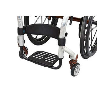 Bodypoint Alça de panturrilha para cadeira de rodas, preta, grande